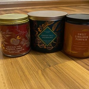 NWT Bath and Bodyworks Fall Candles Bundle